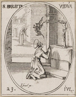KG 10384
          <br/>
          Heilige Brigitta ("Heiligenkalender")
          <br/>
          <em>Callot, Jacques (1592 - 1635)</em>